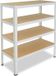 Shelfplaza HOME metalen stellingkast - 90x120x30 cm - wit - 4 planken