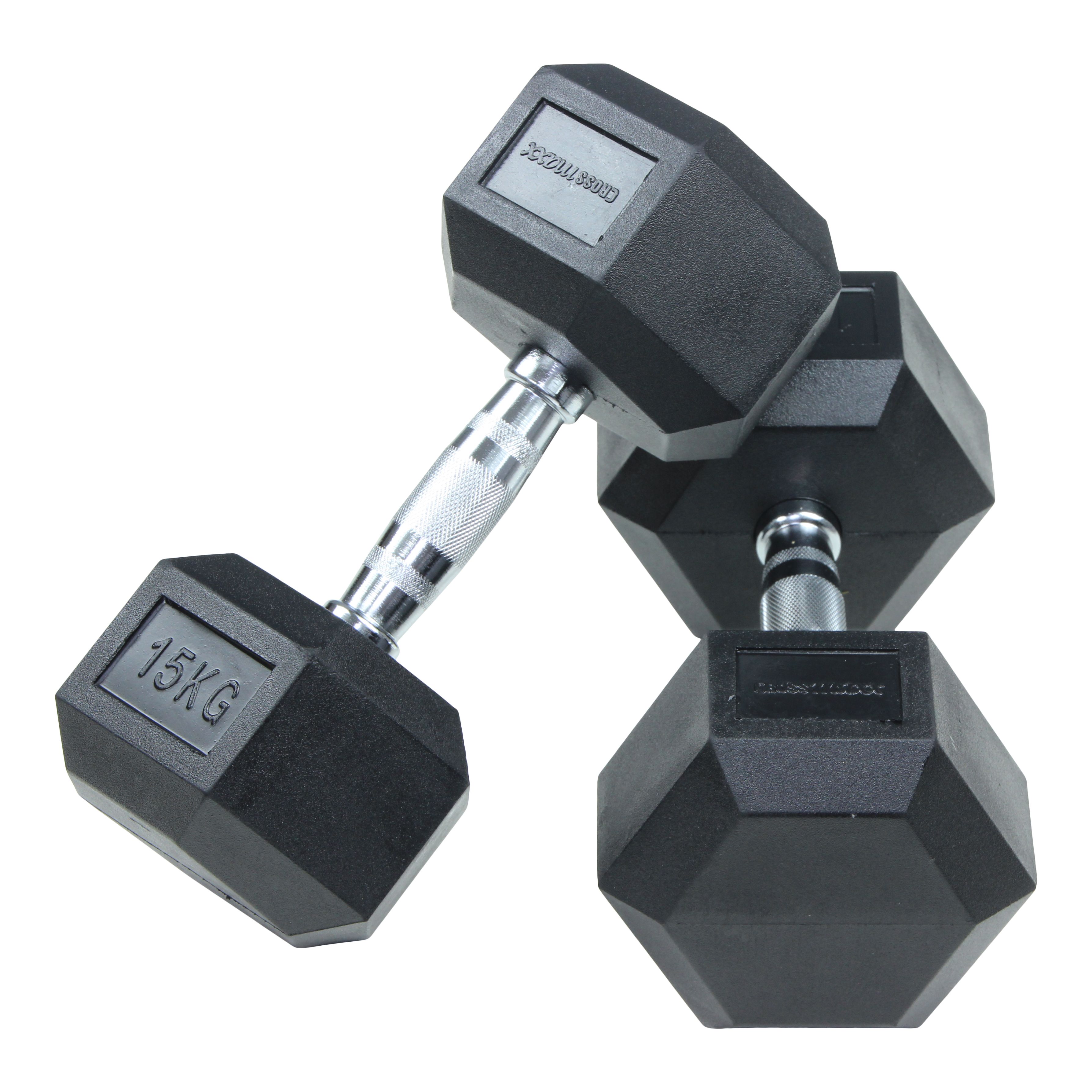 Crossmaxx Hexagon Dumbbell Set - 25 kg