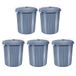 helit H2405883-5 Afvalbak the big boy grijs, 5 stuks | 73 liter