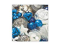 SERV.LUNCH BLUE & SILVER ELEGANCE 33x33cm. -20u.-