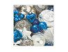 SERV.LUNCH BLUE & SILVER ELEGANCE 33x33cm. -20u.-