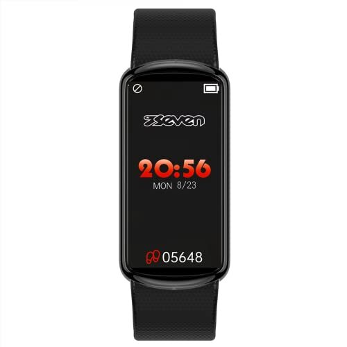 SEVEN S.P.A. Smartwatch Seven – polshorloge voor heren en dames, waterdicht, IP68, stappenteller, hartslagmeter, slaapbewaking, multi-sportmodus, oproep- en oproepmeldingen, GPS-apparaat