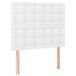 VidaXL Hoofdbord Wit 100x5x118/128 cm Kunstleer