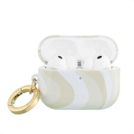 Selencia Case - Hoesje geschikt voor AirPods Pro 3 - Desert Waves Beige