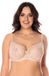 Vivisence Damesbeha Tule Net Kanten Strikcups 1044, Beige, 85G