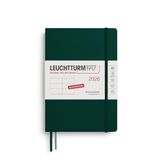 LEUCHTTURM1917 372530 weekkalender medium (A5) 2026, 12 maanden, bosgroen, Duits