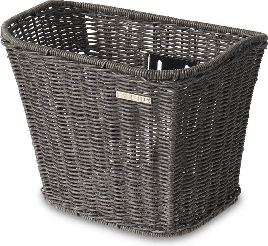 Basil Boston - Fietsmand - Voor - Rotan - Grijs - 22 l