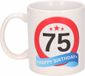 Bellatio Decorations 75 jaar Verjaardag koffiemok