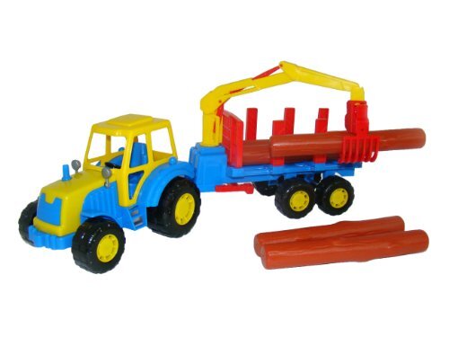 The Sales Partnership Polesie 35295 Master, Tractor met houten aanhangwagens, speelgoedvoertuigen, meerkleurig