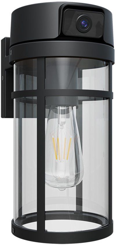 Tiqvi - Buitenlamp met Camera en Bewegingssensor - Full HD - IP65 - E27 Fitting - WiFi