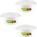 PlasticForte Bol magnetron - 3x - 2 litre - blanc/transparent - plastique - sans BPA