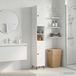 Maison Exclusive Meuble de salle de bain exclusif - Armoire avec étagère ouverte BREDA, blanc, 30 x 31 x 190 cm