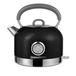 Bouilloire vintage avec thermomètre, 1,7 litre, noir