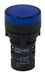 RS PRO Lichtmelder 110 V AC blauw, uitsparing Ø 22 mm LED paneelmontage IP 65 schroef