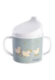 Mok Edda Lou Mok met handvat Eend Edda Lou, afneembaar drinkopzetstuk en antislip onderkant, voor jongens en meisjes