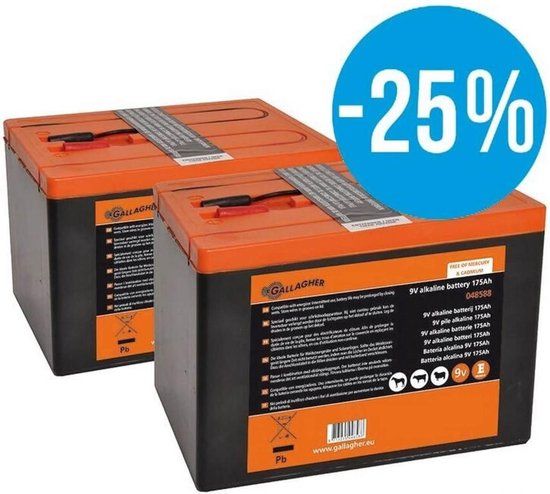 Gallagher PowerPack batterij Duo 2 x 175Ah