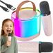 Enceinte-microphone sans fil RVB - Ensemble karaoké Bluetooth avec 2 microphones