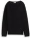 Tom Tailor - Loose fit sweatshirt met opstaande kraag - Maat XXL - deep black