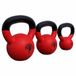 Gorilla Sports Kettlebell Set - 4, 8 & 12 kg - Red