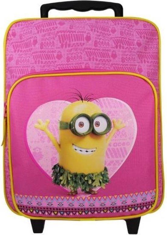 Vadobag Minions Trolley Rugzak Hawaii Roze - 35 x 28 x 12 cm - 10L