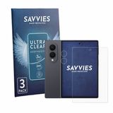 Savvies Screenprotector voor Samsung Galaxy Z Fold 8 (Voor+Camera) - Folie Beschermfolie transparant 6 Stuks