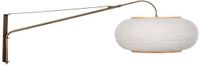 Steinhauer Wandlamp Silva Alba 4747BR brons met linnen kap Ø60 cm