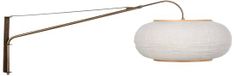 Steinhauer Wandlamp Silva Alba 4747BR brons met linnen kap Ø60 cm