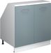 Vicco Rion Kast voor schuine wand – 80 x 81.6 cm met 2 deuren, kastromp 60 cm diepte Bleu-gris