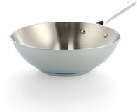 BK Sparkling Wokpan 28cm – 4.2L – Zonder antikleeflaag – Wokpan inductie – RVS pan - Ovenbestendig tot 230°C - RVS handgreep - Zonder deksel - Zilver