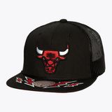 Mitchell & Ness Chicago Bulls Trucker Cap Zwart
