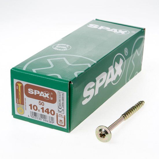 Spax Spax-s Spaanplaatschroef tellerkop discuskop T50 10 x 140mm