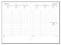 Exacompta - 13872E – navulverpakking voor zakagenda Horizons 13 – 9 x 13 cm – januari tot december 2025 – natuurlijke rug