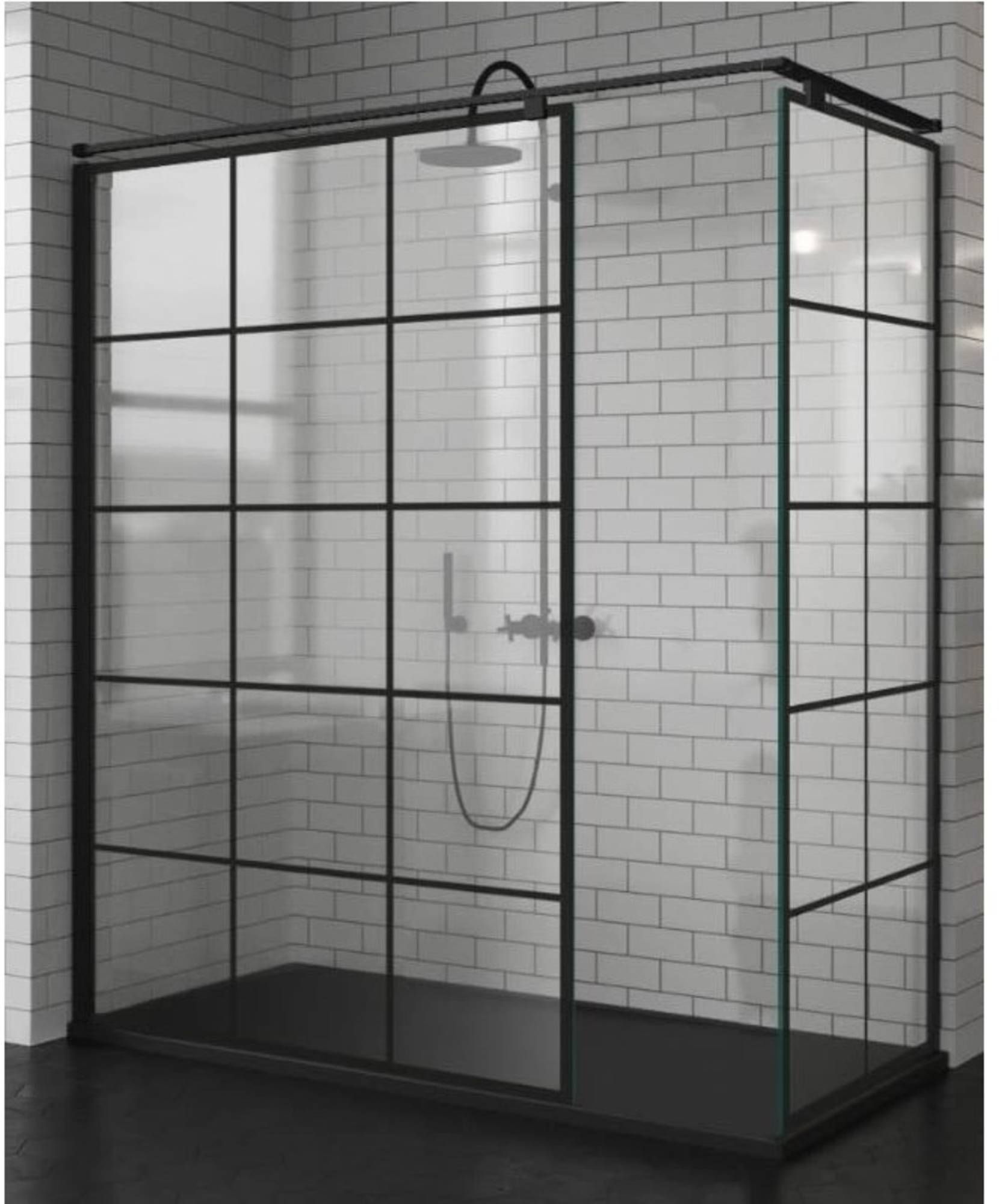 Novellini Kuadra - Douchecabine - Zwart - 8013232249095