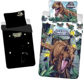 Jurassic World Dekbedovertrek Roar Glow in the Dark - Eenpersoons - 140 x 200 cm - Katoen