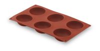 Lacor 66802 Hemisphère siliconen bakvorm met 6 halfronde holtes