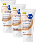 NIVEA Essentials 5in1 BB Dagcrème Medium SPF 15 - 3x 50 ml