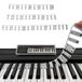 Autocollants de piano Étiquettes de touches de piano en silicone 88 touches Réutilisable