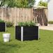 Maison Exclusive - Jardinière Bois massif pin noir 80x60 cm