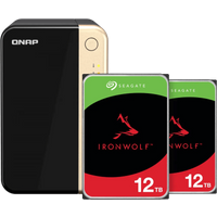 QNAP TS-264-8G + Seagate Ironwolf 12TB Duo Pack