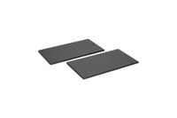 Woll Cut & Serve Snijplank, ontbijtset, 2-delig, 27 x 15 cm, 7 mm hoog, van FSC-gecertificeerd papiercomposiet, BPA- en VOC-vrij, hittebestendig tot 175 °C, vaatwasmachinebestendig, matzwart