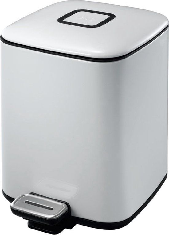 EKO Regent Step Bin - 6 liter - Wit