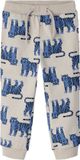 NAME IT - NMMLARSON NREG SWE PANT BRU Joggingbroek Kinderen Katoen Loose Fit Zebraprint Peyote