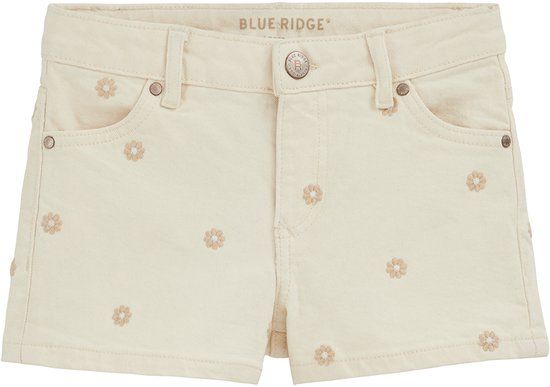 WE Fashion Meisjes denim short met embroideries