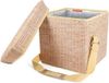 Kikkerland Panier de pique-nique - Sac isotherme et chaise en 1 - Pliable - Capacité de charge jusqu'à 15 kg - Capacité de poids d'assise jusqu'à 80 kg
