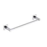 GEDY Colorado handdoekhouder voor badkamer van roestvrij staal en Cromall, met schroeven of lijm, gewicht 7 kg, verchroomd, 4,2 x 35,4 x 7,7 cm