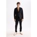 Scotch & Soda Core - Blazer à revers pointus non structuré en laine froide Noir XXL