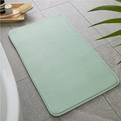 Catherine Lansfield Badkamer Anti-Bacterieel Memory Foam Badmat Salie - 5057681086354