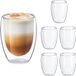 Merkloos Relaxdays Latte Macchiato Glazen - Dubbelwandig - 350 ml - Set van 6