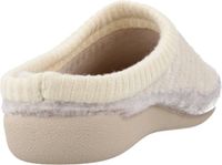 Toni Pons Tongs pour femme style sabot en feutre et fausse fourrure écru | MALU-OD