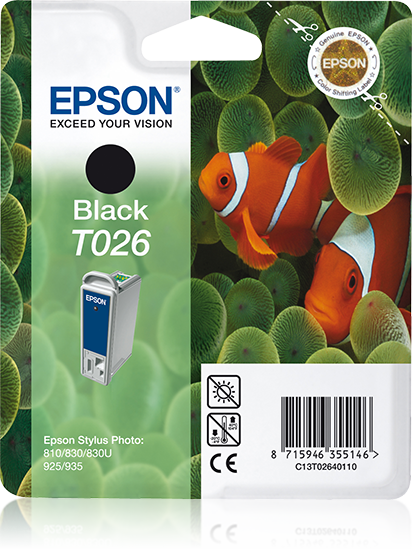 Epson T026 - Zwart - Inktcartridge - C13T02640120